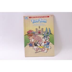 Tiny Toon Adventures, Coloring Book, USED, Golden, Vintage, ~ 251210-WH 1377